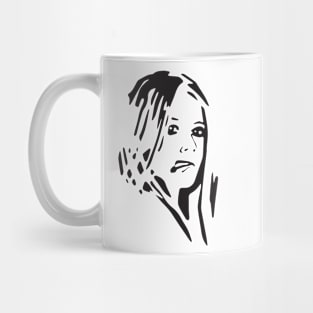 worry girl 1 Mug